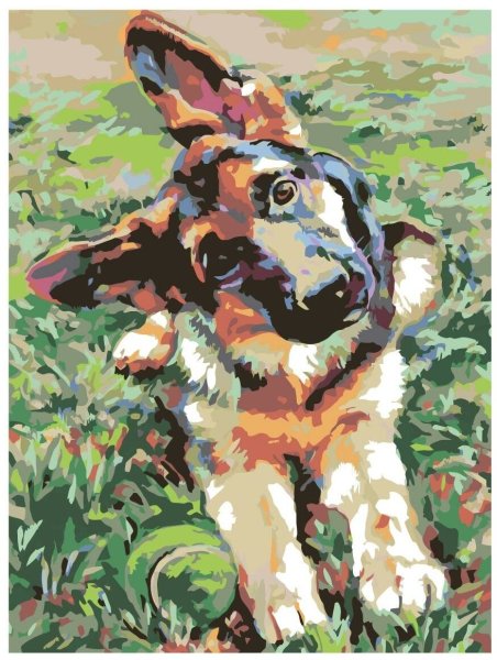 Немецкая овчарка Canva