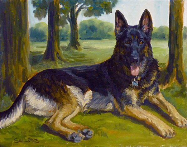 Восточноевропейская овчарка арт