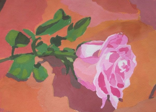 Розочки гуашью