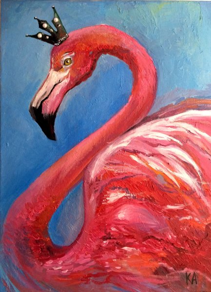 Олег Калайтанов художник Фламинго