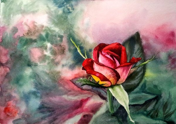 Анжела Мултон художница цветы