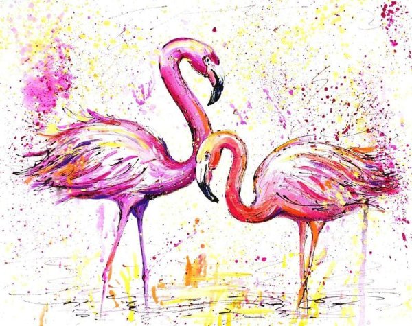 Цветы гуашью