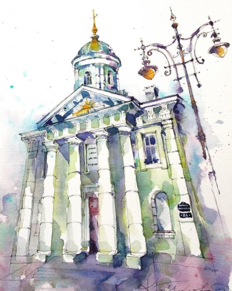Архитектура Санкт Петербурга скетчинг