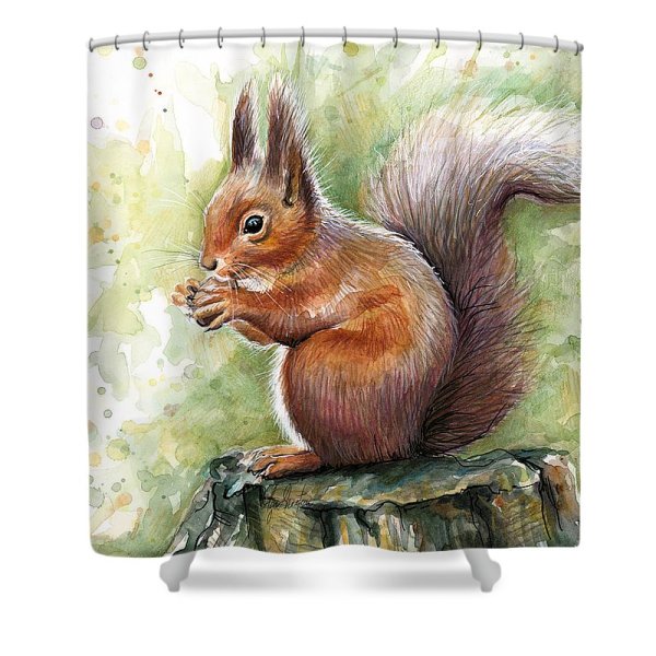 Бурундук акварель