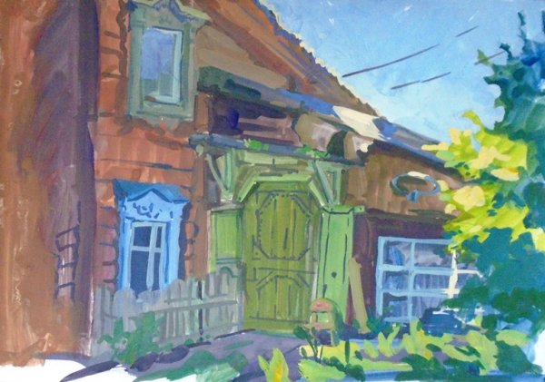 Пленэр Питер гуашь