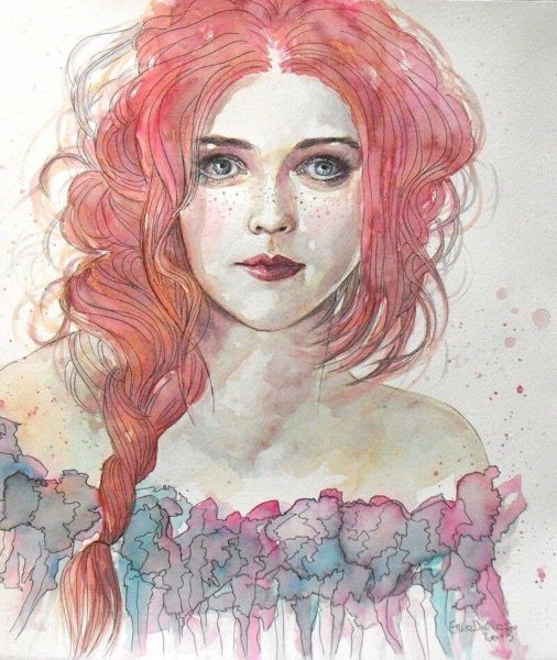 Этапы рисования портрета гуашью