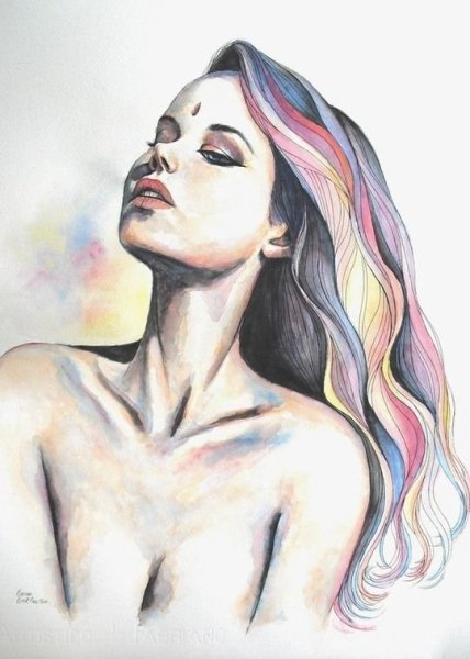 Портрет рыжей женщины