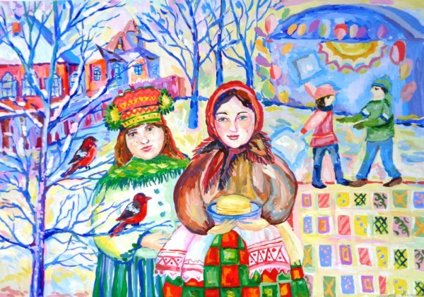 Масленица художник Алексей Корабельников