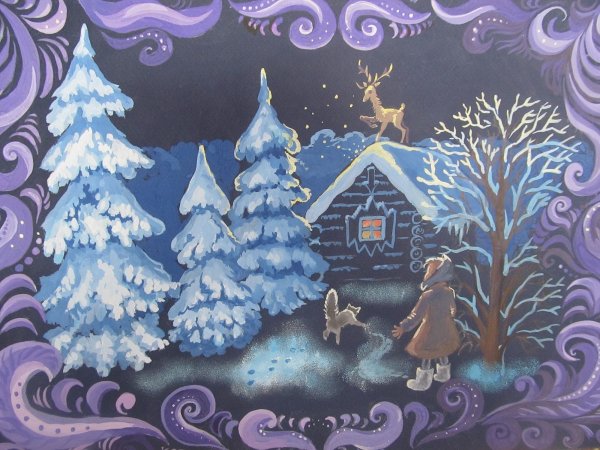 Рисование оленя в старшей группе