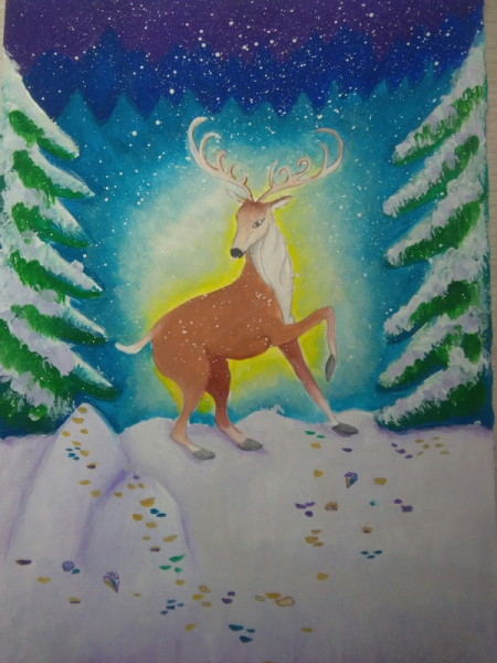 Иллюстрация к сказке серебряное копытце рисунок для детей