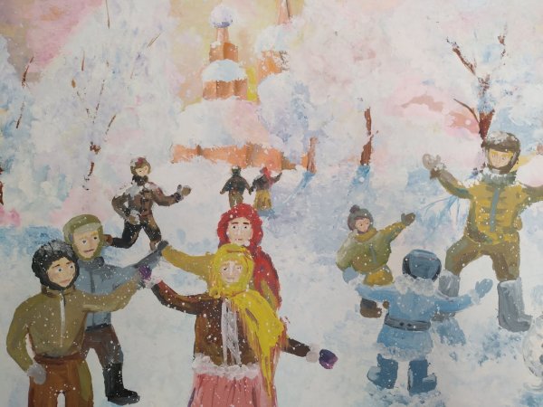 Масленица рисунок