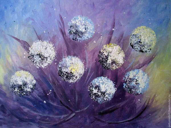 Необычная техника рисования цветов