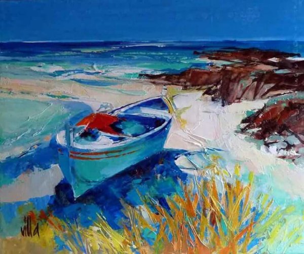 Лодка рисунок гуашью