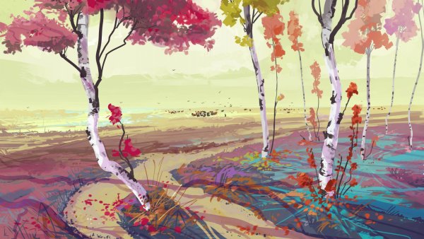 Стилизованный пейзаж