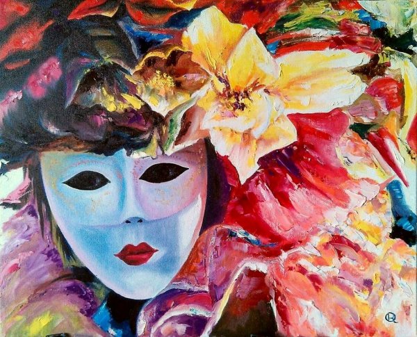 Масляная живопись масками