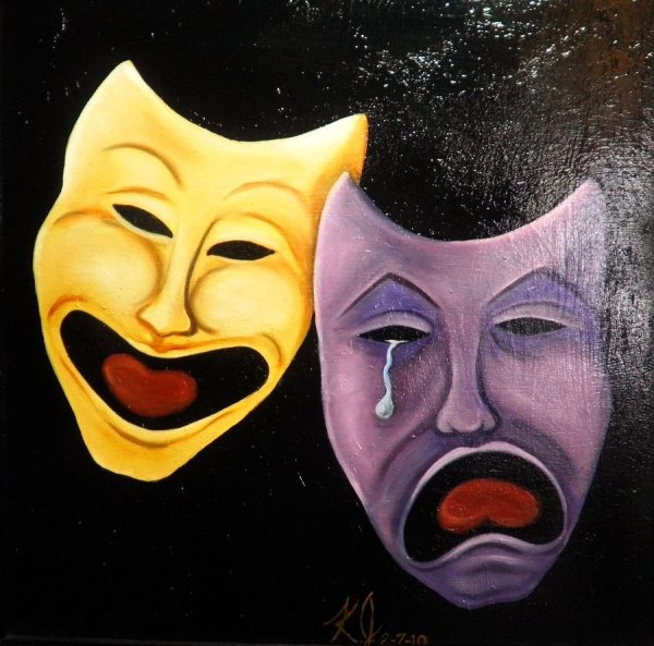 Театральная маска живопись