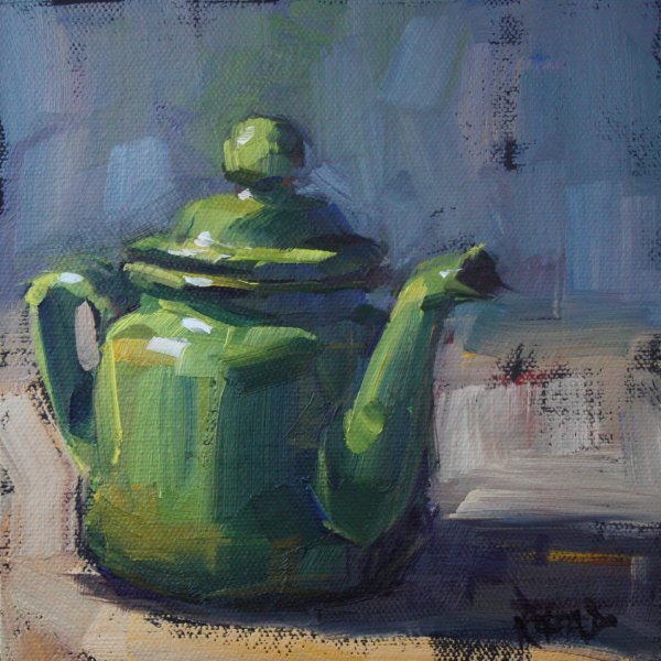 Чайник гуашью