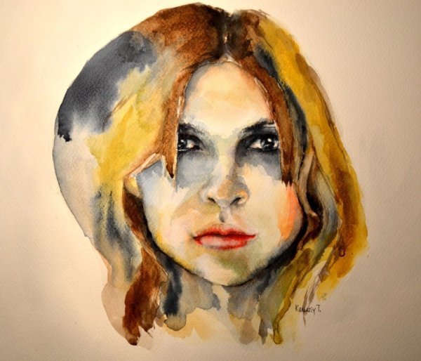 Портрет красками