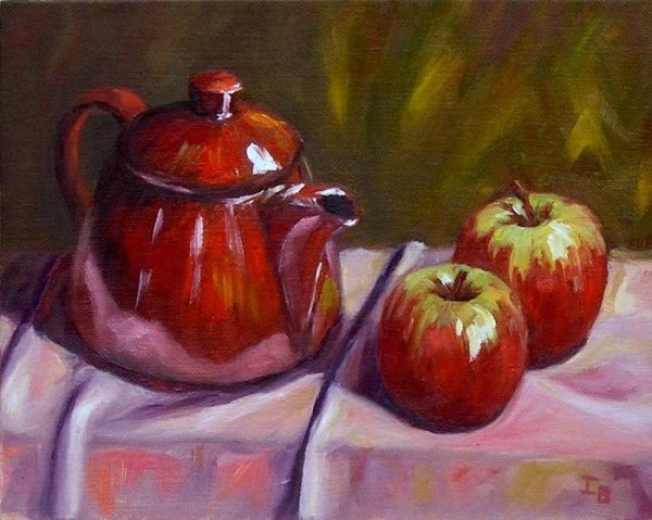 Этюды гуашью натюрморт