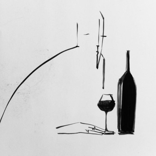 Бокал живопись