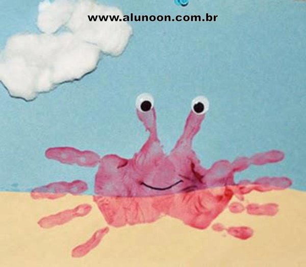 Краб из ладошек