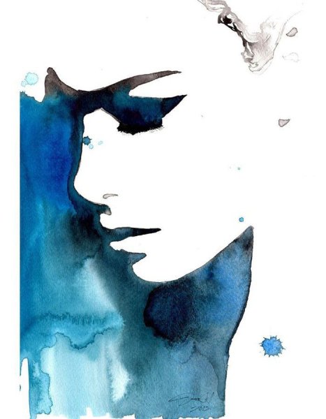 Акварельные силуэты