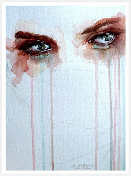 Глаз акварелью