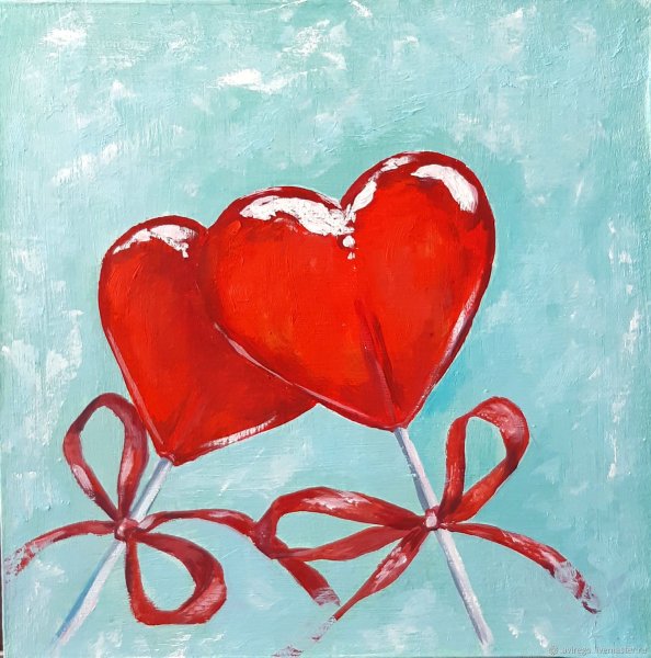 Валентинка живопись