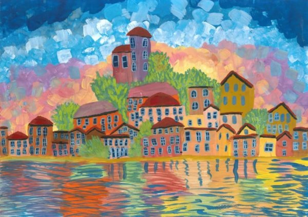 Рисование городского пейзажа