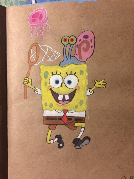 Идеи для рисунков губка Боб