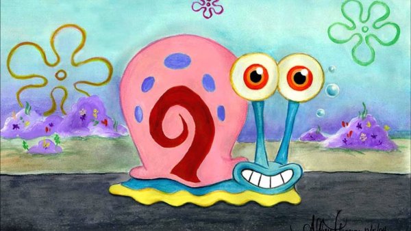 Нарисовать Гэри из Спанч Боба