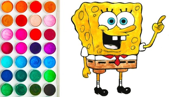 Краска губка Боб