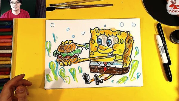 РЫБАКИТ папа рисует рыба кит папа рисует