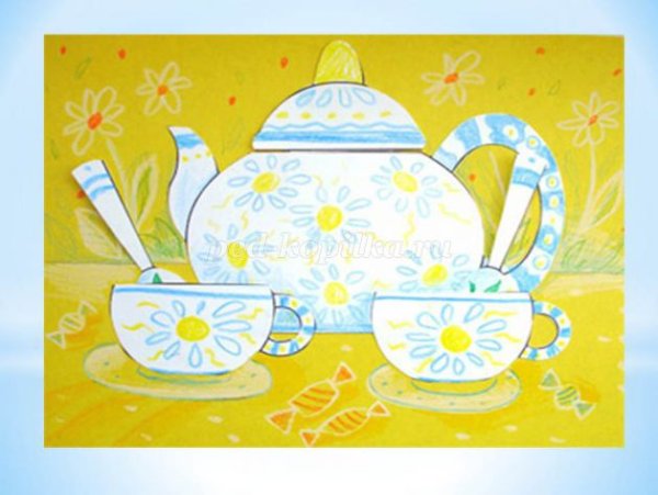 Аппликация посуда