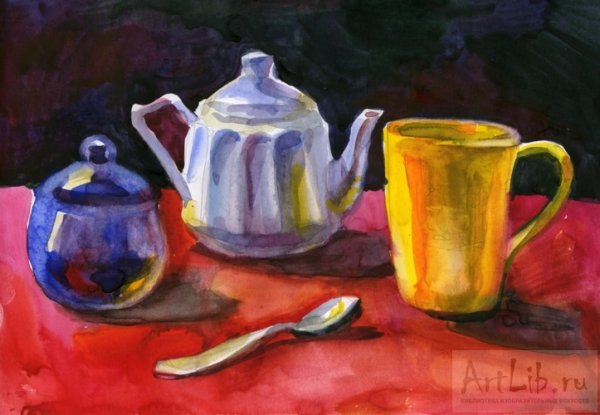 Этюд натюрморта из бытовых предметов