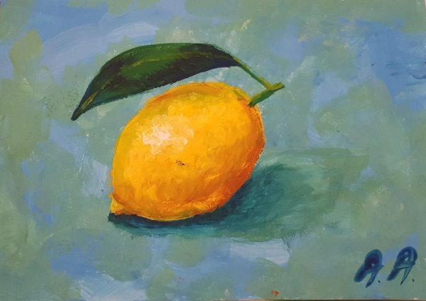 Лимон гуашью