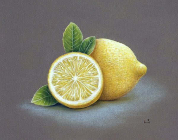 Лимон пастелью