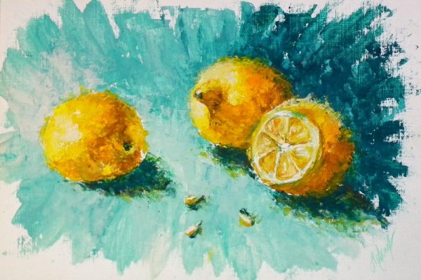 Лимон гуашью