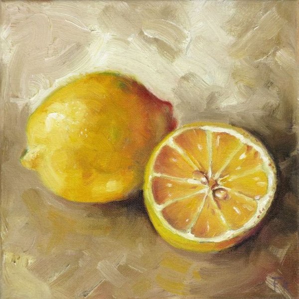 Этюды Лимонов акварель