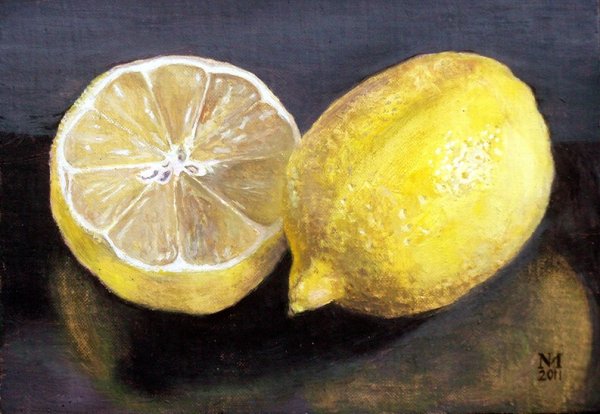 Лимон пастелью