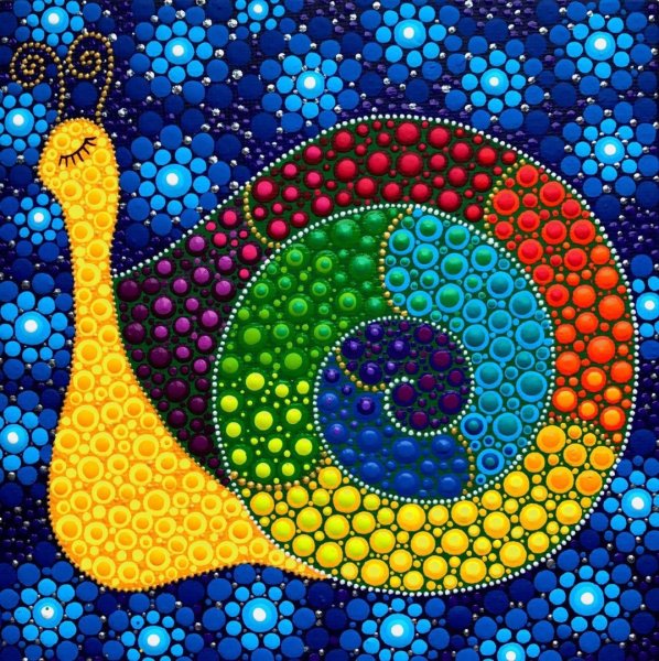 Улитка пуантилизм