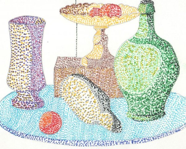 Уантилизма «точечная живопис