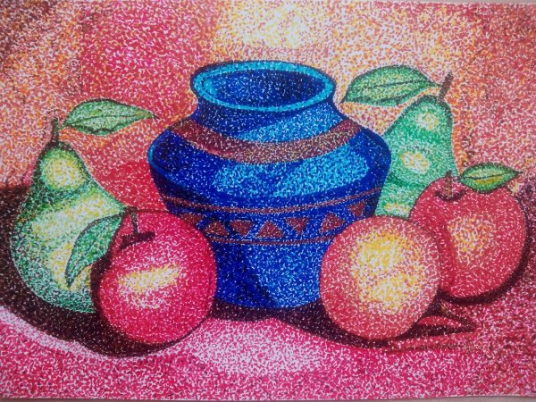 Пуантилизм Поль Синьяк фрукты