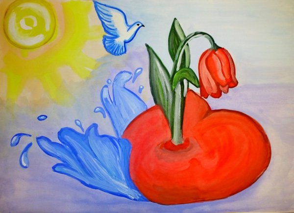 Подарок маме рисунок