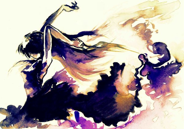 Дождь акварелью