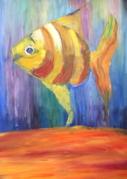 Урок рисования рыбки