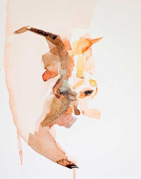 Нос акварелью