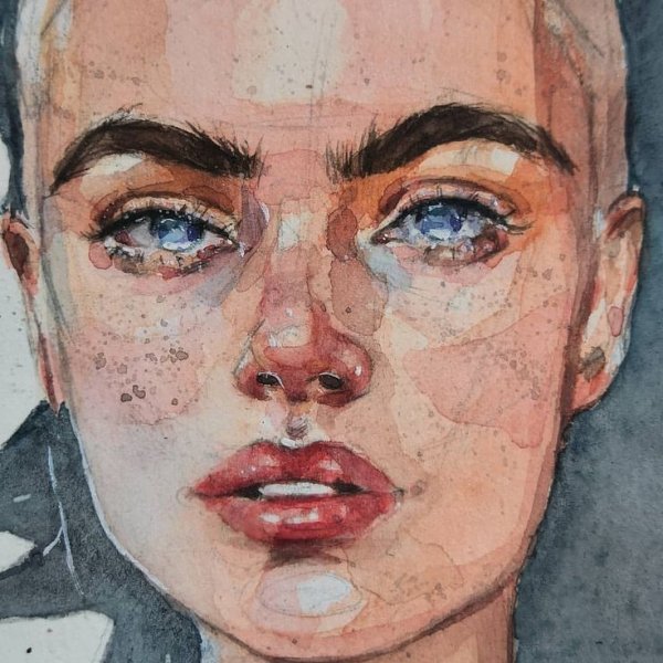 Рисование отдельных частей лица