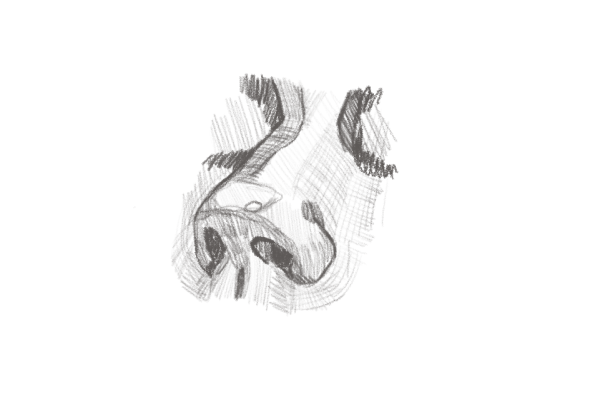 Губы гуашью