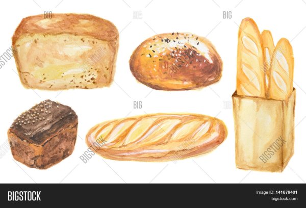 Хлеб акварелью
